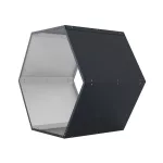 Tüzifatároló G21 HEX 53 - 92 x 60 cm, antracit