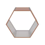 Tüzifa tároló G21 HEX 53 - 92 x 60 cm, barna