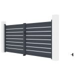 Kapu G21 Reno 350x158 cm kétszárnyú, antracit színű