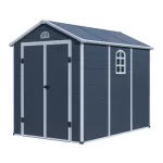 G21 Boston 670 kerti ház - 241 x 278 cm, műanyag, szürke