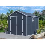 G21 Boston 670 kerti ház - 241 x 278 cm, műanyag, szürke