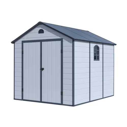 G21 Boston 670 kerti ház- 241 x 278 cm, műanyag, világosszürke