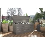 Kerti láda G21 Denver 770 L, metál szürke acéllemez