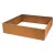G21 Corten magaságyás, 132 × 32 × 132 cm.