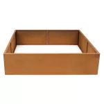 G21 Corten magaságyás, 132 × 32 × 132 cm.