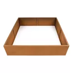 G21 Corten magaságyás, 132 × 32 × 132 cm.