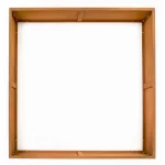G21 Corten magaságyás, 132 × 32 × 132 cm.