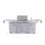 G21 Arizona gázgrill, BBQ Premium Line konyha 6 égőfej + ajándék nyomáscsökkentő