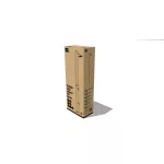 Szolár zuhany G21 Spade 60 l, fekete