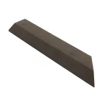 G21 Indiai teak átvezető profil a WPC burkolócsempékhez, 38,5 x 7,5 cm sarok (jobb)