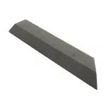 G21 Incana átvezető profil a WPC burkolócsempékhez, 38,5 x 7,5 cm sarok (jobb)