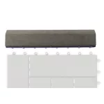 G21 Incana átvezető profil a WPC burkolócsempékhez, 30 x 7,5 cm egyenes