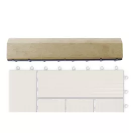   G21 Cumaru átvezető profil a WPC burkolócsempékhez, 30 x 7,5 cm egyenes