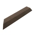 G21 Indiai teak átvezető profil a WPC burkolócsempékhez, 38,5 x 7,5 cm sarok (bal)