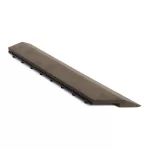 G21 Indiai teak átvezető profil a WPC burkolócsempékhez, 38,5 x 7,5 cm sarok (bal)