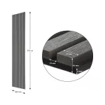 G21 akusztikus panel 270x60,5x2,1 cm, sötétszürke tölgy