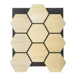 Akusztikus panel G21 81,5x66,5x2,1 cm méhsejt alakú, natúr tölgyfa