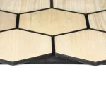 Akusztikus panel G21 81,5x66,5x2,1 cm méhsejt alakú, natúr tölgyfa