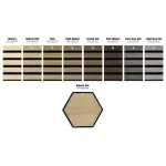 G21 záróprofil akusztikus panelhez, szürke tölgy színben