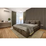 G21 záróprofil akusztikus panelhez, sötét dió színben