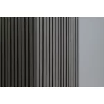 G21 záróprofil akusztikus panelhez,sötét szürke színben