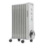 G21 Merapi olajradiátor fehér, 9 elem, 2000 W