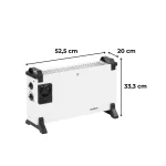 Mistral elektromos fűtőtest 750W / 2000W