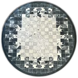 Ber. PORTE 2054 szürke 120 x 120 cm szőnyeg