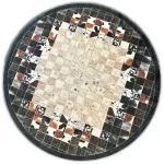 Ber. PORTE 2054 fekete barna 120 x 120 cm szőnyeg