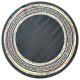 Ber. PORTE 2228 fekete arany 120 x 120 cm szőnyeg