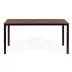 6 személyes kerti asztal 156x78 cm polywood barna