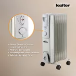 Norde 7 tagos olajradiátor 600W/900W/1500W