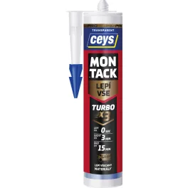 Ragasztó Ceys MONTACK Turbo, átlátszó, 290 ml