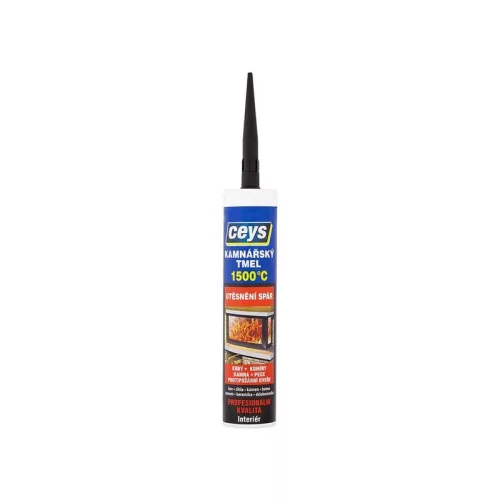 Tömítőanyag Ceys, kályha, fekete, 310 ml