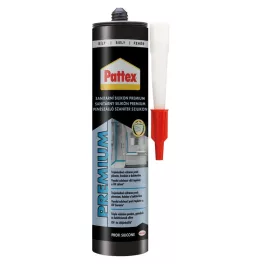Szilikon Pattex Premium, szaniter, fehér, 310 ml