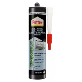  Szilikon Pattex Premium Üveg és akváriumok, átlátszó, 280 ml
