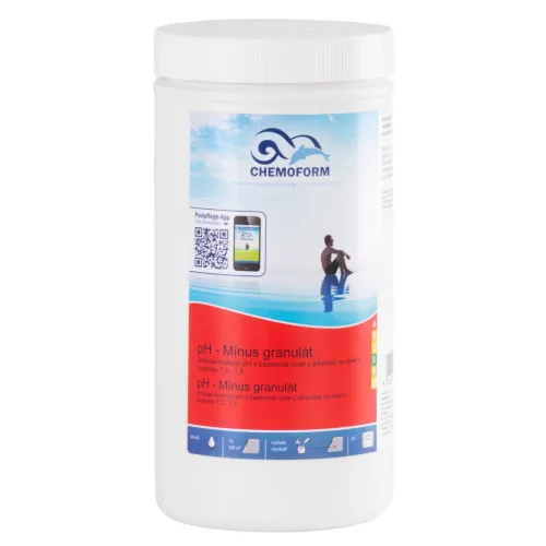 Medence pH csökkentő granulátum, Chemoform 0811 pH Minus, fehér, 1,5 kg, kloridmentes, gyorsan oldódó, hosszú távú hatás