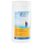 Medence klórtabletta, Chemoform 3601 (20 g), fehér, 1 kg, 80 % aktív klór, lassan oldódó, szerves, stabilizált