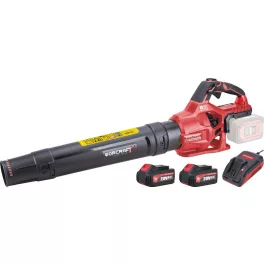   SET Worcraft CLB-S40LiBA ShareSYS akkumulátoros lombfúvó, 220 km/h, 2×20 V, 1 db CLB-20V-4.0 akkumulátorral és 1 db CLC-20V-2.4H töltővel.