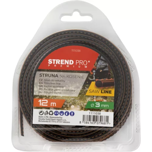 Damil vágáshoz Strend Pro Premium SawLine 3 mm, H-12 m, fogazott