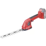 Akkumulátoros fű és sövényvágó olló, Worcraft CGS-S20LiC ShareSYS, piros/fekete, 20 V Li-Ion, cserélhető penge, fűvágó: 9,5 cm, sövényvágó: 20 cm, akkumulátor és töltő nélkül