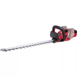   Akkumulátoros sövényvágó, Worcraft CHT-S40LiB ShareSYS, piros/fekete, 56 cm pengehossz, 2 x 20 V Li-Ion, 1550 löket/perc, ütésvédelem, maximum 28 mm ágvastagság, akkumulátor és töltő nélkül