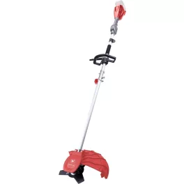   Akkumulátoros bozótvágó és fűkasza, Worcraft CGT-S20LiB ShareSYS, piros/ezüst, 2 az 1-ben, 20 V Li-Ion, 6700/5500 fordulat/perc, szénkefe nélküli, akkumulátor és töltő nélkül