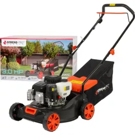   Benzinmotoros fűnyíró, Strend Pro Garden QN41D, fekete/narancssárga, vágásszélesség: 40,6 cm, 132 cm3, 4 ütemű, 2200 W, 3 LE, 45 l gyűjtőkosár, kézi tolás