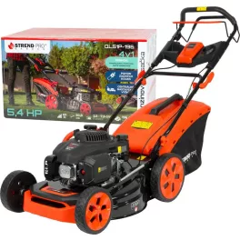   Benzinmotoros fűnyíró, Strend Pro Garden QL51PD-196, fekete/narancssárga, vágásszélesség: 51 cm, Loncin motor, 196 cm3, 4 ütemű, 4000 W, 5,4 LE, 3600 fordulat/perc, 60 l gyűjtőkosár, mulcsozás, oldalkidobás, önjáró