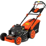 Benzinmotoros fűnyíró, Strend Pro Garden QL51PD-196, fekete/narancssárga, vágásszélesség: 51 cm, Loncin motor, 196 cm3, 4 ütemű, 4000 W, 5,4 LE, 3600 fordulat/perc, 60 l gyűjtőkosár, mulcsozás, oldalkidobás, önjáró
