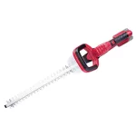 Akkumulátoros sövényvágó, Worcraft CHT-S20LiA ShareSYS, piros/fekete, 51 cm pengehossz, 20 V Li-Ion, 1200 löket/perc, ütésvédelem, maximum 20 mm ágvastagság, akkumulátor és töltő nélkül