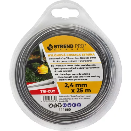 Damil vágáshoz TriCut 2,40 mm, H-25 m, Trigon extreme, háromszögletű