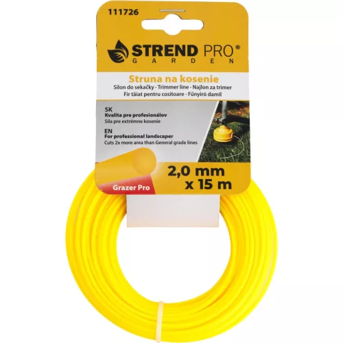 Damil vágáshoz Grazer Pro 2,0 mm, H-15 m, kerek