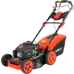 Benzinmotoros fűnyíró, Strend Pro Garden QL46PD-139, fekete/piros, vágásszélesség: 46 cm, Loncin motor, 139 cm3, 4 ütemű, 2400 W, 3,2 LE, 3600 fordulat/perc, 60 l gyűjtőkosár, mulcsozás, önjáró